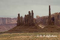 Totem Pole and Yei Bi Chi, Monument Valley, AZ