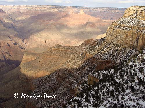 Looking down towards Bright Angel Canyon, Grand Canyon National Park, AZ