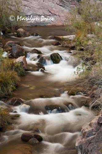 Cascades on Bright Angel Creek, North Kaibab Trail, Grand Canyon National Park, AZ