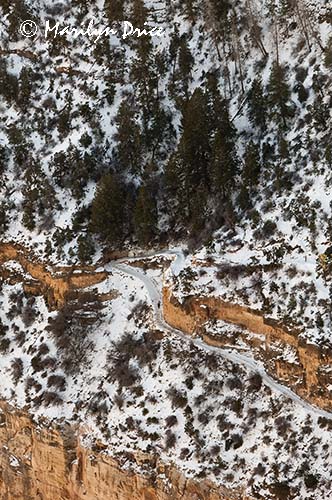 Bright Angel Trail from Trailview Overlook, South Rim, Grand Canyon National Park, AZ