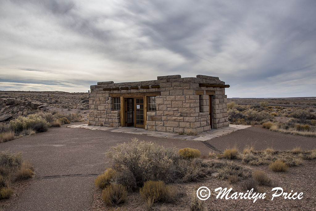 Original Visitor's Center for the Petrified Forest, now restored, Puerco Pueblo, Petrified Forest National Park, AZ