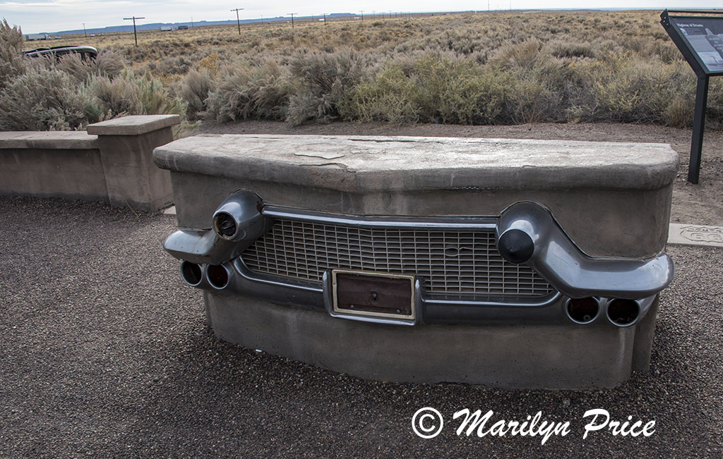 1932 Studebaker grill on old Route 66, Petrified Forest National Park, AZ