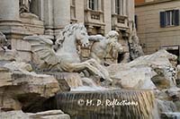 Detail, Trevi Fountain, Rome, Italy