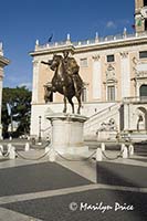 Statue of Marcus Aurelius, Piazza del Campidoglio, Rome, Italy