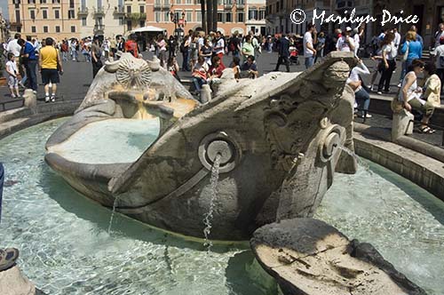 Fontana della Barcaccia, Piazza di Spagna, Rome, Italy