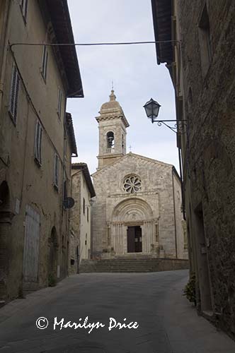 One of the churches of San Quirrico, Tuscany, Italy
