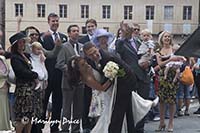 Wedding party, Siena, Tuscany, Italy