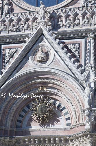 Detail, Duomo (cathedral), Siena, Tuscany, Italy