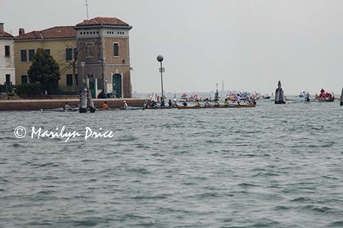 Rowed boats parade, Murano, Italy