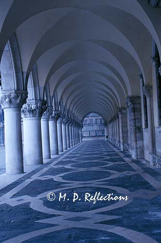 Arches of Doge's Palace, Venice, Italy