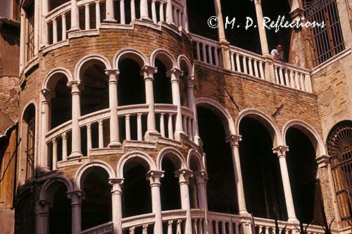 Snail Staircase at Palazzo Contarini del Bovolo, Venice, Italy