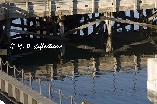 Harbor reflections, Portland, ME
