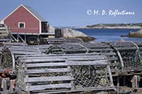 Stacked lobster pots, Peggy's Cove, Nova Scotia