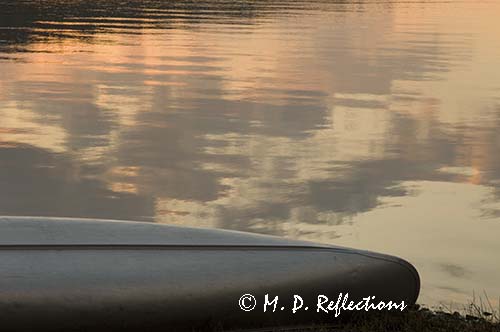 Early morning light reflecting on Nahmakanta Lake, ME