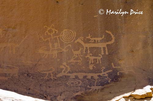 Petroglyphs near Una Vida Pueblo, Chaco Culture National Historic Park, NM
