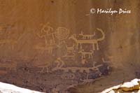 Petroglyphs near Una Vida Pueblo, Chaco Culture National Historic Park, NM
