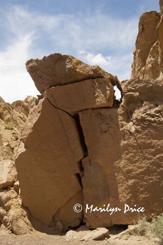 Shattered rocks near Pueblo Bonita, Chaco Culture National Historic Park, NM
