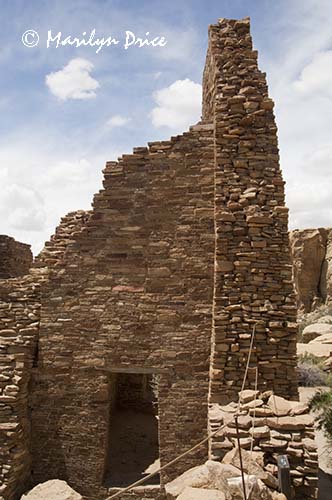 Wall and doorway, Pueblo Bonita, Chaco Culture National Historic Park, NM