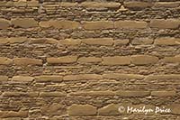 Rock patterns in a wall of Pueblo Bonita, Chaco Culture National Historic Park, NM