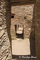 Looking through successive doorways at Pueblo Bonita, Chaco Culture National Historic Park, NM