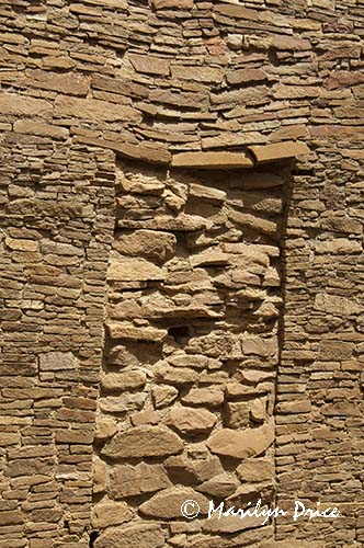 Filled in window, Pueblo Bonita, Chaco Culture National Historic Park, NM
