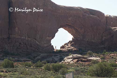 Person in North Window, Arches National Park, UT