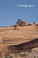 Delicate Arch from upper Delicate Arch Overlook, Arches National Park, UT