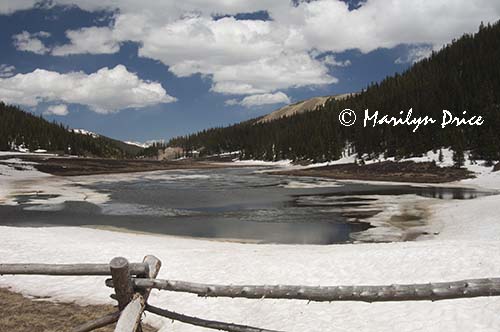 Poudre Lake, Rocky Mountain National Park, CO, waters flow to the Gulf of Mexico