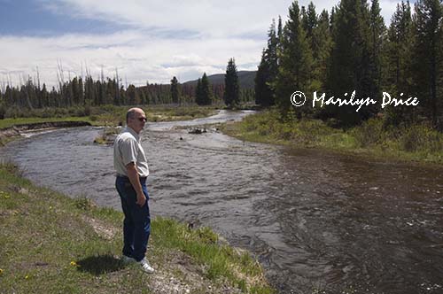 Carl on the banks of the Colorado River, Rocky Mountain National Park, CO