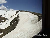View from our table at the Cafe in the Clouds, Alpine Visitor's Center, Rocky Mountain National Park, CO