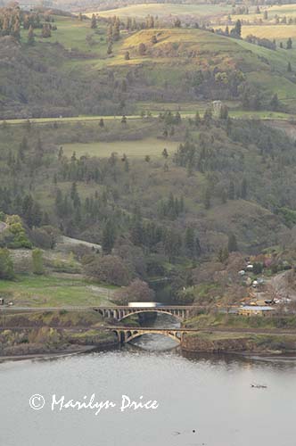 Bridge near Lyle, WA, from Rowena Plateau, OR
