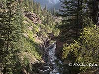 Box Canyon and Canyon Creek from Box Canyon Trail, Ouray, CO