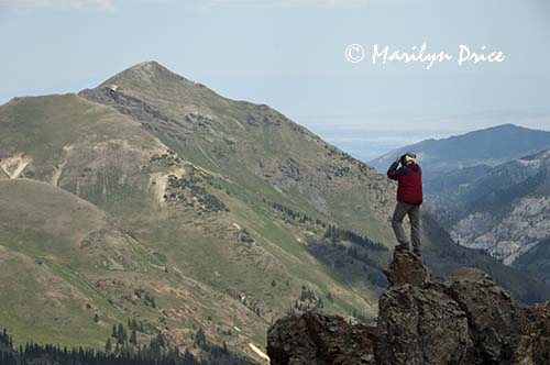 Don on a rock, California Pass, near Ouray, CO