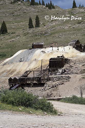 Old mining buildings, Animas Forks, near Ouray, CO