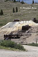 Old mining buildings, Animas Forks, near Ouray, CO