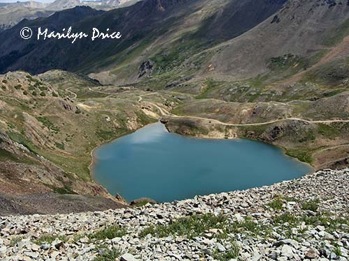Lake Como from Hurricane Pass, near Ouray, CO