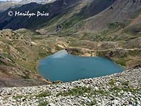Lake Como from Hurricane Pass, near Ouray, CO