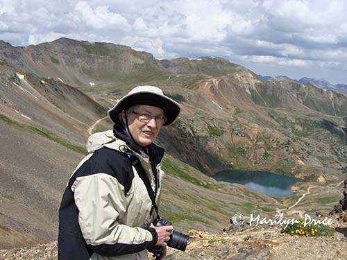 Marilyn and Lake Como from California Pass, near Ouray, CO
