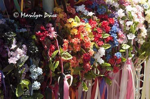 Hair garlands at a vendor booth, Colorado Renaissance Festival, Larkspur, CO