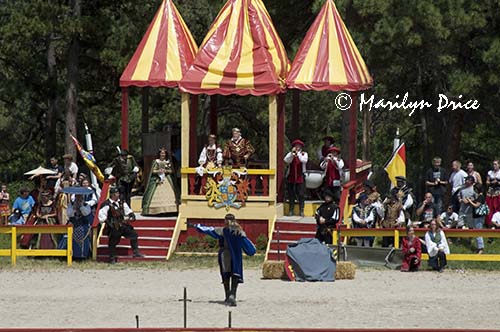 A piping band performs, Colorado Renaissance Festival, Larkspur, CO