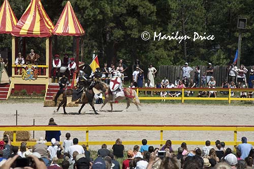 All suited up for the joust, Colorado Renaissance Festival, Larkspur, CO