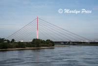 A bridge over the Rhine River, Germany