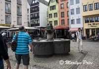 Fountain in Fish Market square, Cologne, Germany
