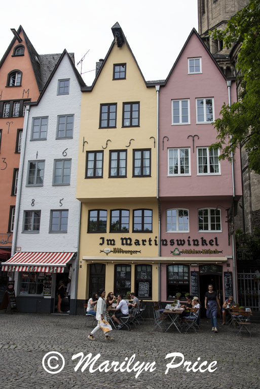 Old buildings on the edge of Fish Market square, Cologne, Germany