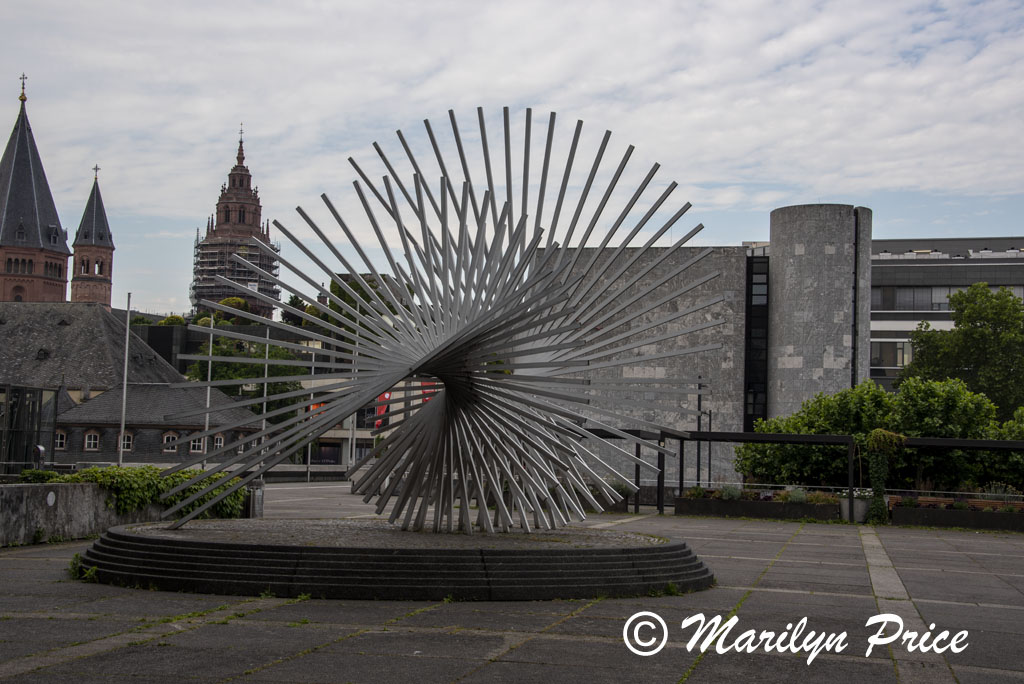 Sculpture outside the Town Hall, Mainz, Germany
