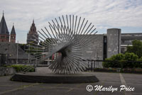 Sculpture outside the Town Hall, Mainz, Germany