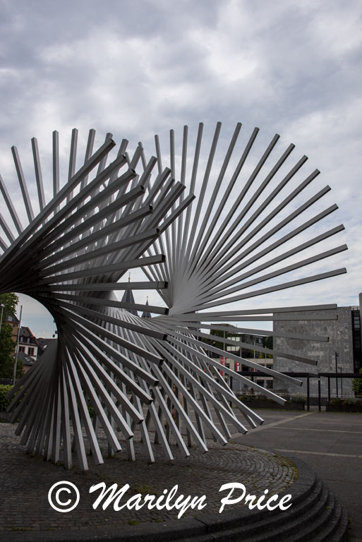 Sculpture outside the Town Hall, Mainz, Germany