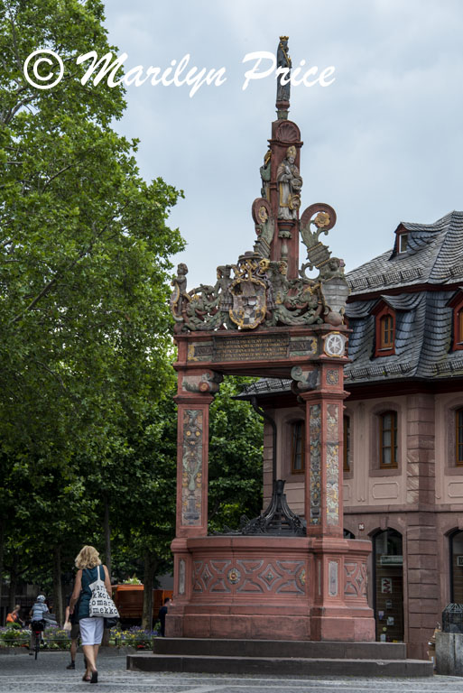 Well in the market square, Mainz, Germany