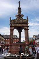 Well in the market square, Mainz, Germany