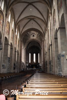 Nave of the cathedral, Mainz, Germany